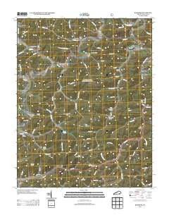 Barcreek Kentucky Historical topographic map, 1:24000 scale, 7.5 X 7.5 Minute, Year 2013