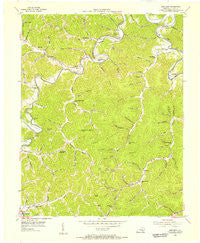 Barcreek Kentucky Historical topographic map, 1:24000 scale, 7.5 X 7.5 Minute, Year 1954