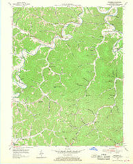 Barcreek Kentucky Historical topographic map, 1:24000 scale, 7.5 X 7.5 Minute, Year 1954