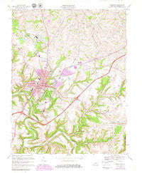 Bardstown Kentucky Historical topographic map, 1:24000 scale, 7.5 X 7.5 Minute, Year 1967