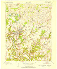 Bardstown Kentucky Historical topographic map, 1:24000 scale, 7.5 X 7.5 Minute, Year 1953