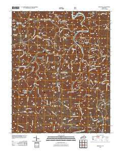Barthell Kentucky Historical topographic map, 1:24000 scale, 7.5 X 7.5 Minute, Year 2010