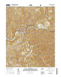 Beattyville Kentucky Current topographic map, 1:24000 scale, 7.5 X 7.5 Minute, Year 2016