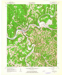 Beattyville Kentucky Historical topographic map, 1:24000 scale, 7.5 X 7.5 Minute, Year 1961