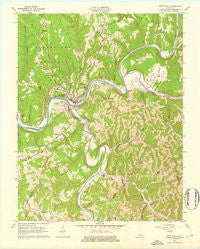 Beattyville Kentucky Historical topographic map, 1:24000 scale, 7.5 X 7.5 Minute, Year 1961