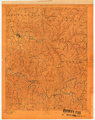 Beattyville Kentucky Historical topographic map, 1:125000 scale, 30 X 30 Minute, Year 1892