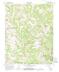 Bee Spring Kentucky Historical topographic map, 1:24000 scale, 7.5 X 7.5 Minute, Year 1966