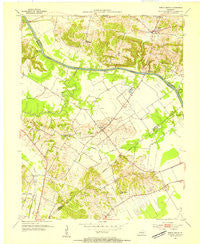 Beech Grove Kentucky Historical topographic map, 1:24000 scale, 7.5 X 7.5 Minute, Year 1952