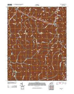 Belfry Kentucky Historical topographic map, 1:24000 scale, 7.5 X 7.5 Minute, Year 2010