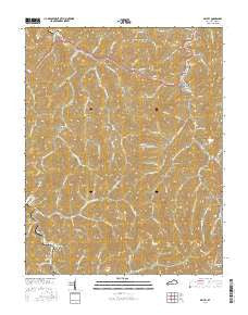 Belfry Kentucky Current topographic map, 1:24000 scale, 7.5 X 7.5 Minute, Year 2016