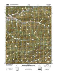 Benham Kentucky Historical topographic map, 1:24000 scale, 7.5 X 7.5 Minute, Year 2013