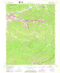 Benham Kentucky Historical topographic map, 1:24000 scale, 7.5 X 7.5 Minute, Year 1954