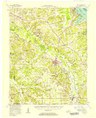 Benton Kentucky Historical topographic map, 1:62500 scale, 15 X 15 Minute, Year 1955