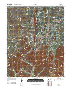 Berea Kentucky Historical topographic map, 1:24000 scale, 7.5 X 7.5 Minute, Year 2010
