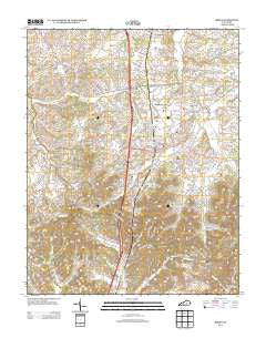 Berea Kentucky Historical topographic map, 1:24000 scale, 7.5 X 7.5 Minute, Year 2013