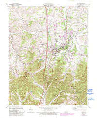 Berea Kentucky Historical topographic map, 1:24000 scale, 7.5 X 7.5 Minute, Year 1970