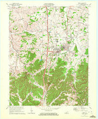 Berea Kentucky Historical topographic map, 1:24000 scale, 7.5 X 7.5 Minute, Year 1970