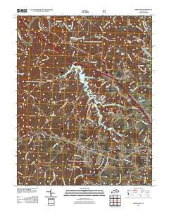 Bernstadt Kentucky Historical topographic map, 1:24000 scale, 7.5 X 7.5 Minute, Year 2010