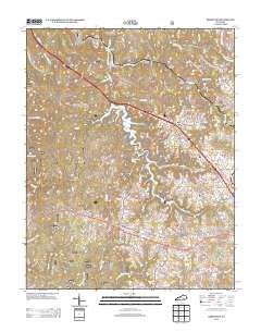 Bernstadt Kentucky Historical topographic map, 1:24000 scale, 7.5 X 7.5 Minute, Year 2013