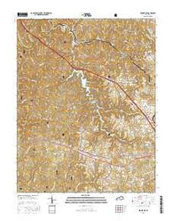 Bernstadt Kentucky Current topographic map, 1:24000 scale, 7.5 X 7.5 Minute, Year 2016