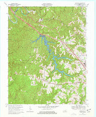 Bernstadt Kentucky Historical topographic map, 1:24000 scale, 7.5 X 7.5 Minute, Year 1969