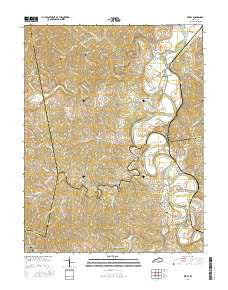 Berry Kentucky Current topographic map, 1:24000 scale, 7.5 X 7.5 Minute, Year 2016