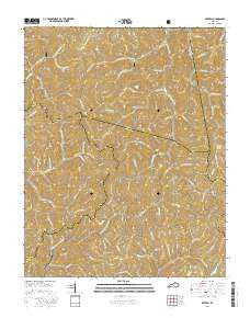 Beverly Kentucky Current topographic map, 1:24000 scale, 7.5 X 7.5 Minute, Year 2016