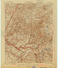 Big Clifty Kentucky Historical topographic map, 1:62500 scale, 15 X 15 Minute, Year 1932