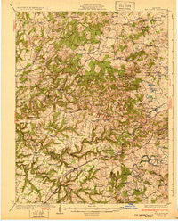 Big Clifty Kentucky Historical topographic map, 1:62500 scale, 15 X 15 Minute, Year 1932