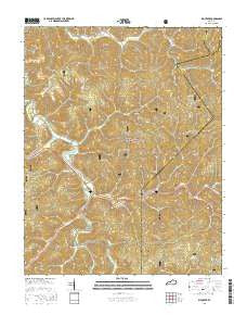 Big Creek Kentucky Current topographic map, 1:24000 scale, 7.5 X 7.5 Minute, Year 2016
