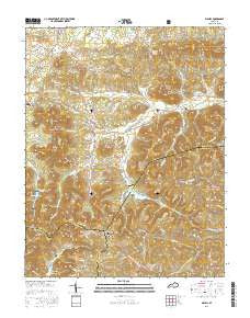 Bighill Kentucky Current topographic map, 1:24000 scale, 7.5 X 7.5 Minute, Year 2016