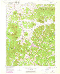 Bighill Kentucky Historical topographic map, 1:24000 scale, 7.5 X 7.5 Minute, Year 1952