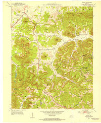 Bighill Kentucky Historical topographic map, 1:24000 scale, 7.5 X 7.5 Minute, Year 1952