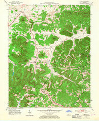 Bighill Kentucky Historical topographic map, 1:24000 scale, 7.5 X 7.5 Minute, Year 1952