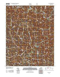 Billows Kentucky Historical topographic map, 1:24000 scale, 7.5 X 7.5 Minute, Year 2010