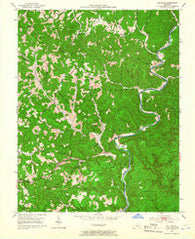 Billows Kentucky Historical topographic map, 1:24000 scale, 7.5 X 7.5 Minute, Year 1952