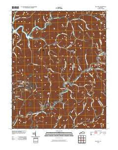 Blackey Kentucky Historical topographic map, 1:24000 scale, 7.5 X 7.5 Minute, Year 2010