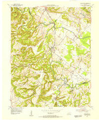 Blackford Kentucky Historical topographic map, 1:24000 scale, 7.5 X 7.5 Minute, Year 1954