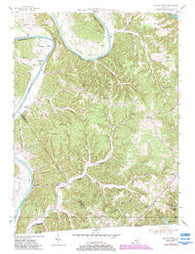 Blacks Ferry Kentucky Historical topographic map, 1:24000 scale, 7.5 X 7.5 Minute, Year 1954