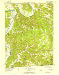 Blacks Ferry Kentucky Historical topographic map, 1:24000 scale, 7.5 X 7.5 Minute, Year 1954