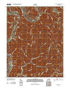 Blacks Ferry Kentucky Historical topographic map, 1:24000 scale, 7.5 X 7.5 Minute, Year 2010