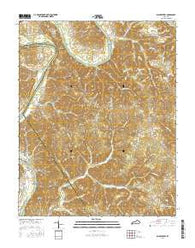 Blacks Ferry Kentucky Current topographic map, 1:24000 scale, 7.5 X 7.5 Minute, Year 2016