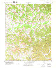 Blackwater Kentucky Historical topographic map, 1:24000 scale, 7.5 X 7.5 Minute, Year 1979