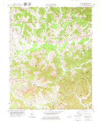Blackwater Kentucky Historical topographic map, 1:24000 scale, 7.5 X 7.5 Minute, Year 1979