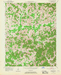 Blackwater Kentucky Historical topographic map, 1:24000 scale, 7.5 X 7.5 Minute, Year 1952