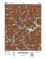 Blaine Kentucky Historical topographic map, 1:24000 scale, 7.5 X 7.5 Minute, Year 2010
