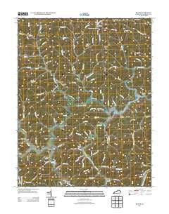 Blaine Kentucky Historical topographic map, 1:24000 scale, 7.5 X 7.5 Minute, Year 2013