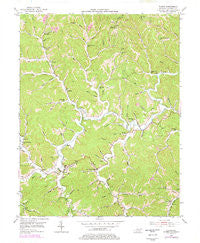 Blaine Kentucky Historical topographic map, 1:24000 scale, 7.5 X 7.5 Minute, Year 1953
