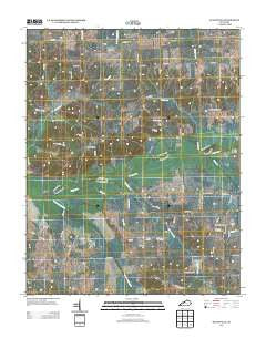 Blandville Kentucky Historical topographic map, 1:24000 scale, 7.5 X 7.5 Minute, Year 2013
