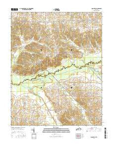 Blandville Kentucky Current topographic map, 1:24000 scale, 7.5 X 7.5 Minute, Year 2016